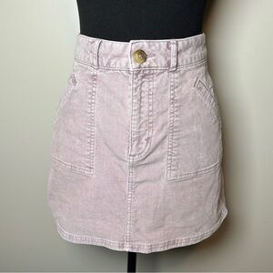 American Eagle Corduroy Mini Skirt | Lavender High Rise | Size 4